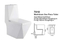 Round Shape S Trap 250mm Washdown One Piece Toilet Bowl Floor Mounted