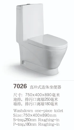 Hot Selling S-Trap P-Trap Sitting Wc Pedestal Closet One Piece Bathroom Toilet