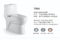 2023 Ceramic Commode Designs One Piece Toilet Dual Flush Water Closet Seat