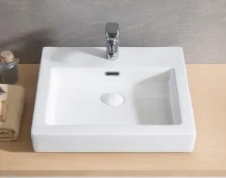Art Design Solid Surface Bathroom Pedestal Wash Basin Art Sink