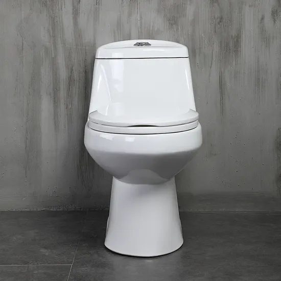China Manufacturer Bathroom Sanitary Ware White Glazed One Piece Toilet