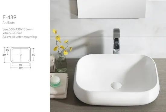 Modern Style Sanitary Ware Bathroom Vanity Wash Hand Lavaboceramic Vessel Art Basin