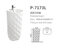 Fantastic Warm Touch Artificial Stone Pedestal Basin Cubic Shap Bathroom Basin