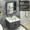 2023 New Desig Wholesale Bathroom Square Ceramic Lavabo Vanity Top Cabinet