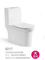 Siphonic S Trap Water Toilets for Bathrooms Comfort Height One Piece Toilet
