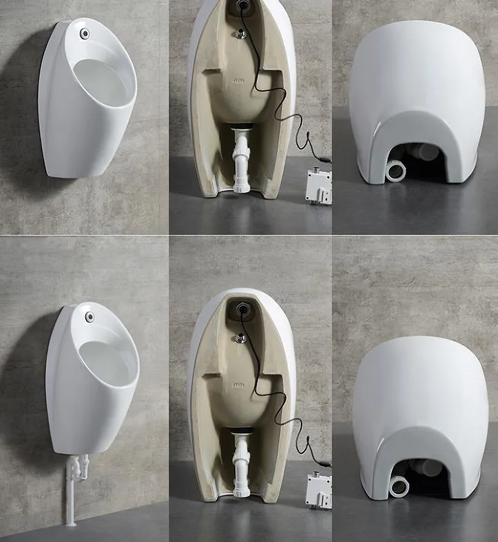 Manufactory Hot Design Sensor P-Trap Wall-Hung Urinal Chaozhou