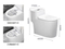 Water Closet Dual Flush 1 Piece Toilet Sanitary Ware Bathroom Toilet
