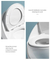 Dual Flush 3/6L Toilet P Trap Square Shape Modern Toilet
