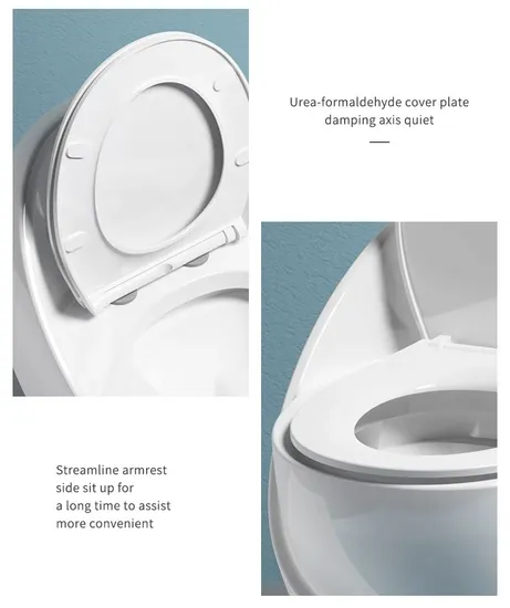 Dual Flush 3/6L Toilet P Trap Square Shape Modern Toilet