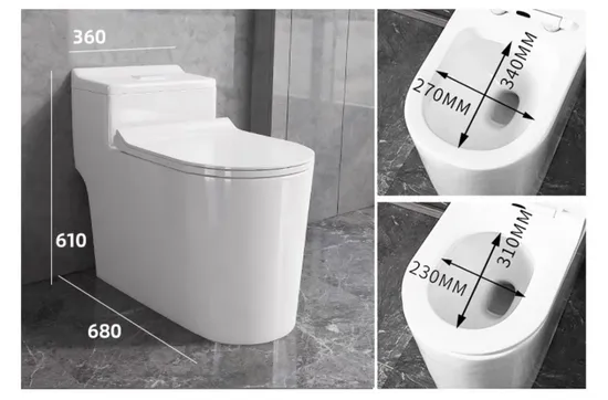 Luxury Sanitary Ware Water Closet Ceramic Bathroom Wc One Piece Toilets
