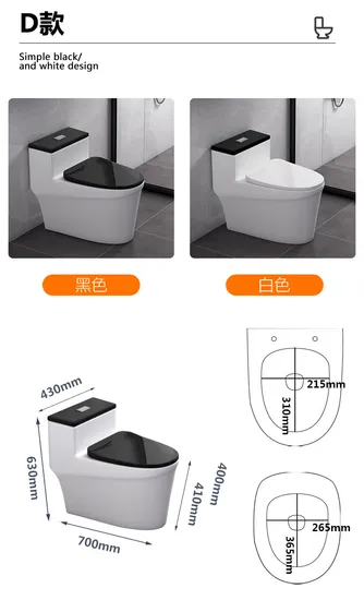 Sanitary Fixtures Water-Efficient Comfortable Seating Ceramica One Piece Toilets