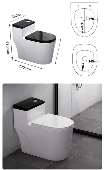 Chaozhou Manufacturer Bathroom Sanitary Ware White Glazed One Piece Toilet