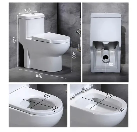 Popular Classic Design Siphon Peeping Chinese Toilet One Piece Water Closet