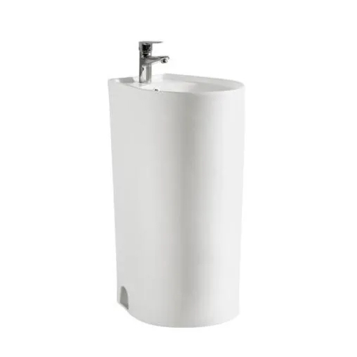 Artificial-Stone-Square-Column-Basin-Modern-Outdoor-Pedestal-Basin
