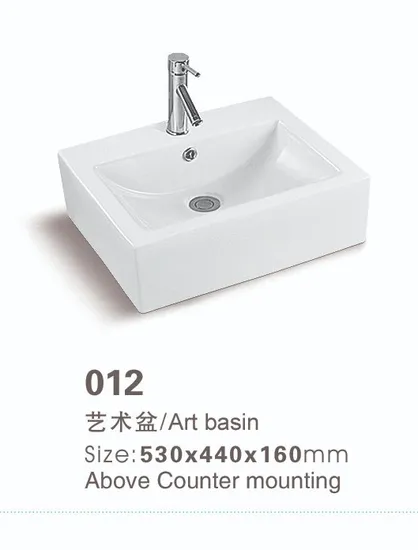 Bathroom Sink Ceramic Wash Basin China Manufacturer Art Basin White Sanitary Ware