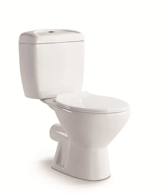 Bathroom Ceramic Washdwon Flush Two Piece Wc Toilet with P-Trap Colorful Toilet