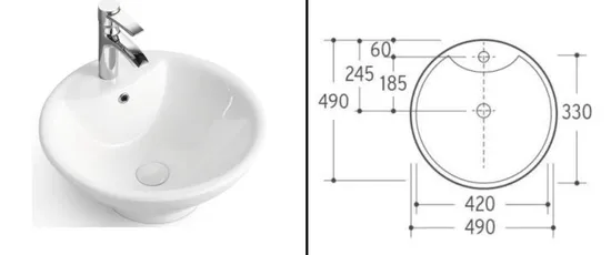 High Quality Bathroom Sink Hand Art Wash Basin Ceramic Matt Sink
