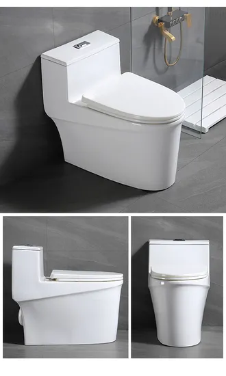China Manufacturer Bathroom Sanitary Ware White Color One Piece Toilet