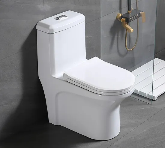 China Manufacturer Bathroom Sanitary Ware White Color One Piece Toilet