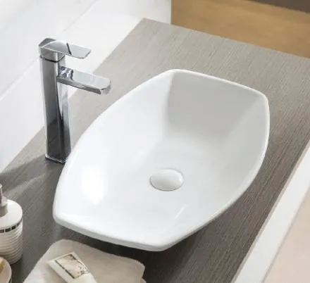 Luxury Hot Sale Hotel Ceramic Rectangular Vanity Basin Single Sink