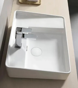 Bathroom Washbasin Sanitary Ware Ceramic Rectangle Lavatory Porcelain Art Wash Basin
