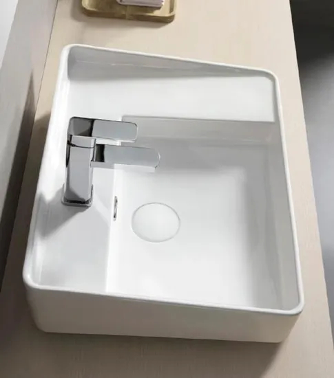 Bathroom Washbasin Sanitary Ware Ceramic Rectangle Lavatory Porcelain Art Wash Basin
