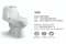 China Manufacturer Bathroom Sanitary Ware White Glazed One Piece Toilet