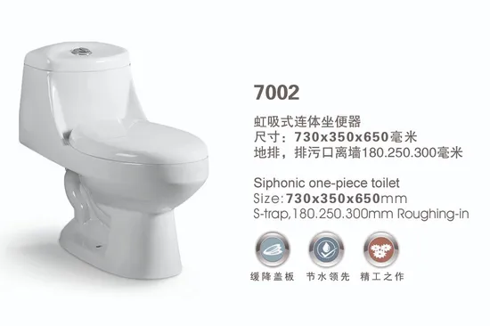 China Manufacturer Bathroom Sanitary Ware White Glazed One Piece Toilet