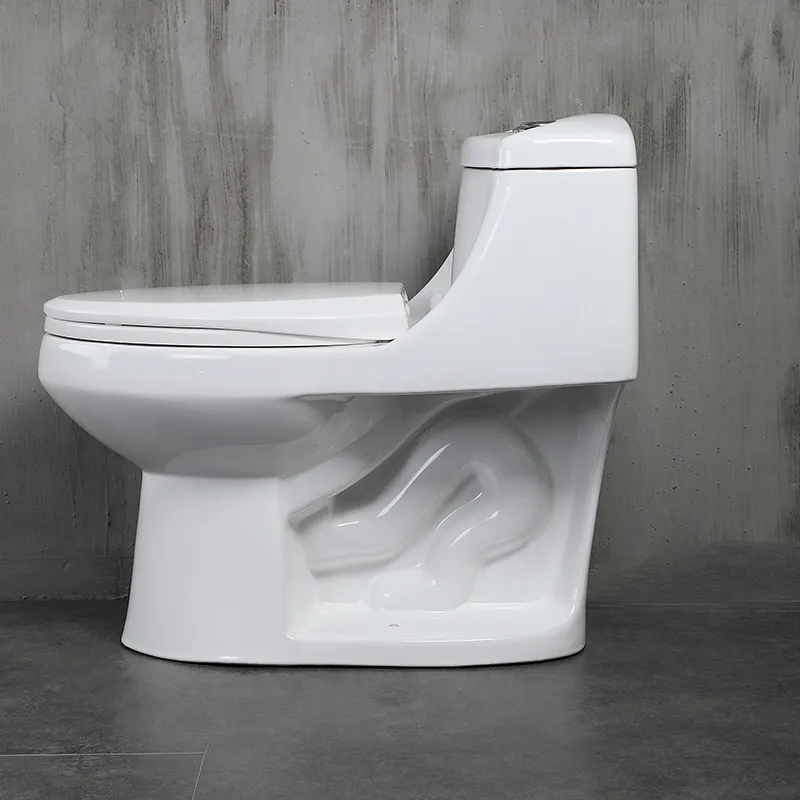 China Manufacturer Bathroom Sanitary Ware White Glazed One Piece Toilet