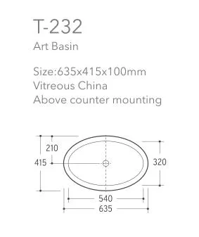 Sanitary Ware Sink, Basin and Bathroom Hot Sale Art Basin