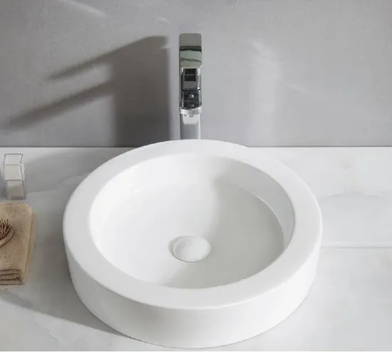 China Bathroom Ceramic Freestanding Art Basin