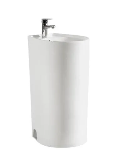 Bathroom Ceramic Freestanding Sink Sanitary Ware Supplier Wholesale Stone Pedestal Basin