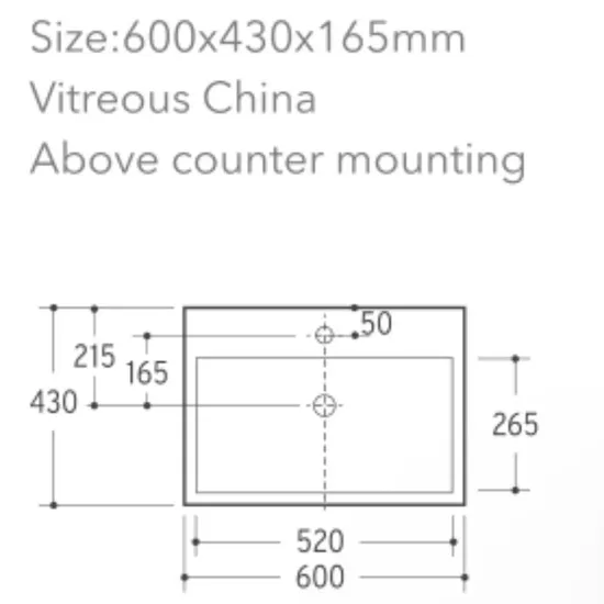 Factory Supply Non-Seepage Water Bathroom Water Vessel Basin & Sink