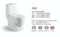 Guangdong Factory Bathroom Inodoros Wholesale Sanitary Ware One Piece Ceramic Wc Toilet