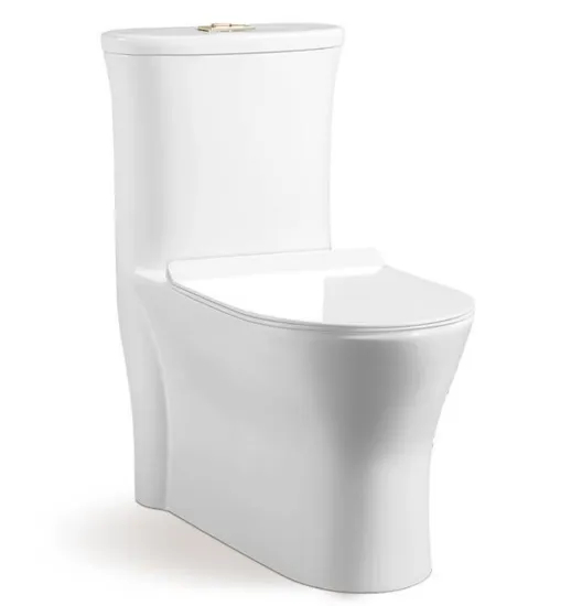 Water Closet Bathroom White Ceramic Square Wc Toilet Washdown One Piece Toilets