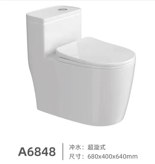 Water Closet Bathroom White Ceramic Square Wc Siphonic One Piece Toilet