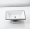 Top Mount White Double Bowl Rectangular Quartz Faucet Bathroom Basin Kitchen Sinks
