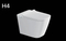 Flushing Oval Shape Porcelain Ceramic Bathroom One Piece Wc Toilet