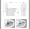 Popular Style Floor Mounted Bathroom Dual Flush Siphonic One Piece Toilet