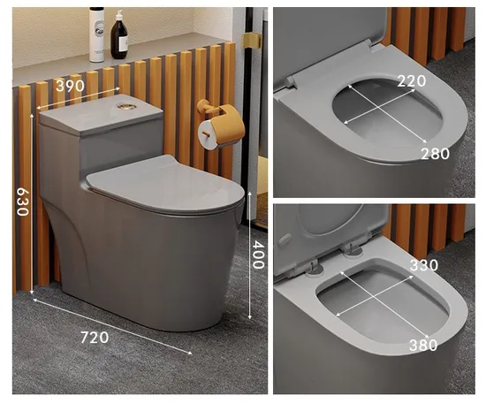 Modern Square Wc Ceramic Toilet Bowl One Piece Toilet