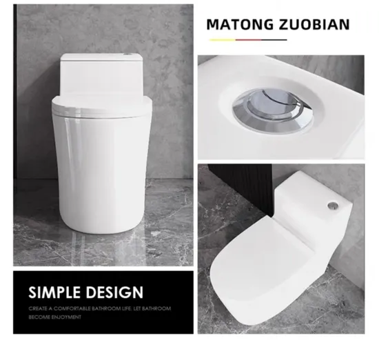 High Standards Toilet Cheap Siphonic S-Trap One Piece Toilet