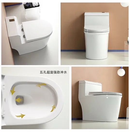 Ceramic Patent Design Sanitary Ware Floor Mounted One Piece Toilet