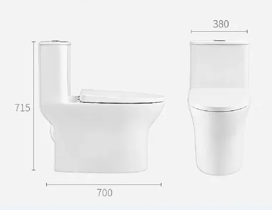 Economical Hotel Bathroom Sanitary Ware Wc Siphonic One-Piece Water Closet