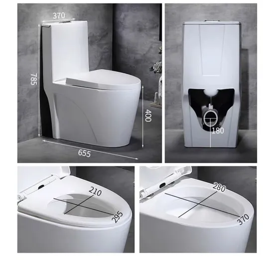 Popular Classic Design Siphon Peeping Chinese Toilet One Piece Water Closet