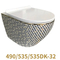 Bathroom Color Popular Wc Ceramica Wall Hung Mounted Toilet