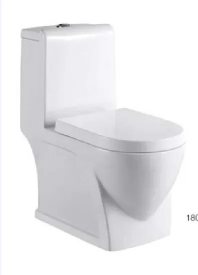 S-Trap Water Saving One Piece Siphonic Toilet with Slow Down Seat Cover