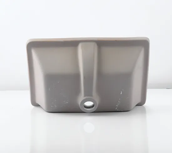Top Mount White Double Bowl Rectangular Quartz Faucet Bathroom Basin Kitchen Sinks