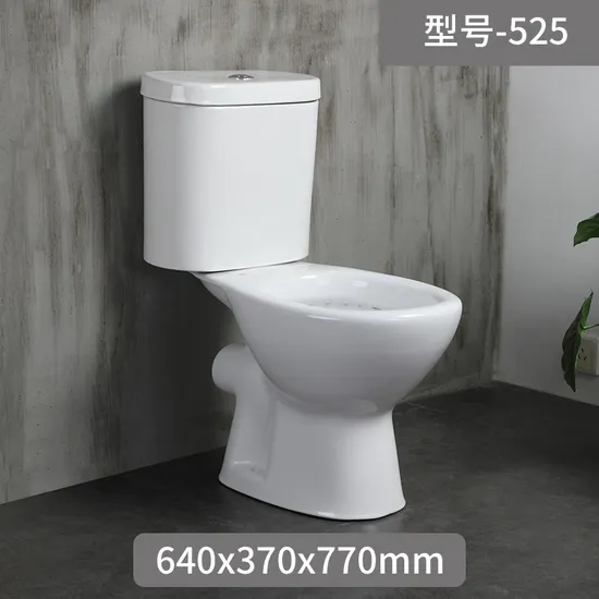 Super Swirling High-Quality Floor Drain Household Bath Ceramic Two-Piece Toilet