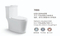 Popular Style Floor Mounted Bathroom Ceramic Closestool Siphonic One Piece Toilet
