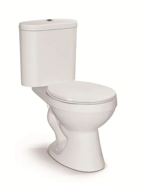 Two Piece Toilet Ceramic Square Shape Toilet Small Size Wc